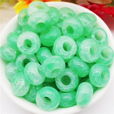 10 kom tirkiznog kamena plave boje 14x8 mm, europske perle s velikim rupama od 5 mm, klizeći privjesci za narukvicu Pandora, obrt za izradu nakita