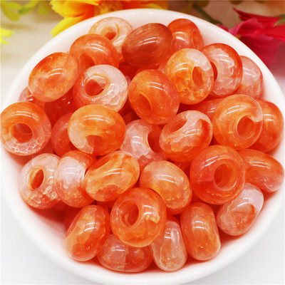 10 kom tirkiznog kamena plave boje 14x8 mm, europske perle s velikim rupama od 5 mm, klizeći privjesci za narukvicu Pandora, obrt za izradu nakita