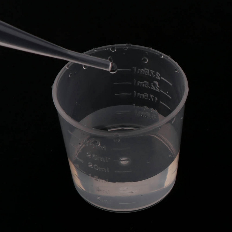 20 DB 30 ml-es műanyag átlátszó mérőpohár mérleggel gyantához szilikon forma szerszámok ékszer szerszámok
