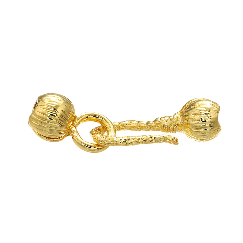 ZHUKOU 5PCS žalvario kubinio cirkonio aukso spalvos užsegimo kabliukas karoliui ir apyrankei pasidaryk pats papuošalų radiniai, priedai Modelis: PK1