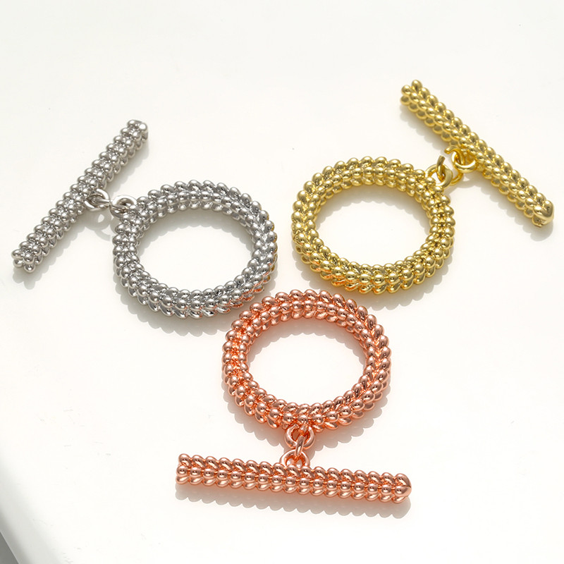 ZHUKOU, rotund, neuniform, din alamă, închizătoare OT, cârlige pentru femei, lucrate manual, colier, brăţară, accesorii de bijuterii, descoperiri VK119