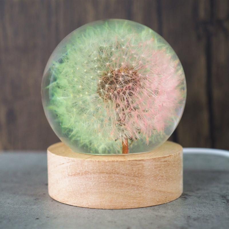 DIY Silikonski kalup od epoksidne smole Okrugla kugla Noćno svjetlo Silikonski kalup LED noćno svjetlo Nosač svjetiljke Boca Silikonski kalup Ručno izrađen