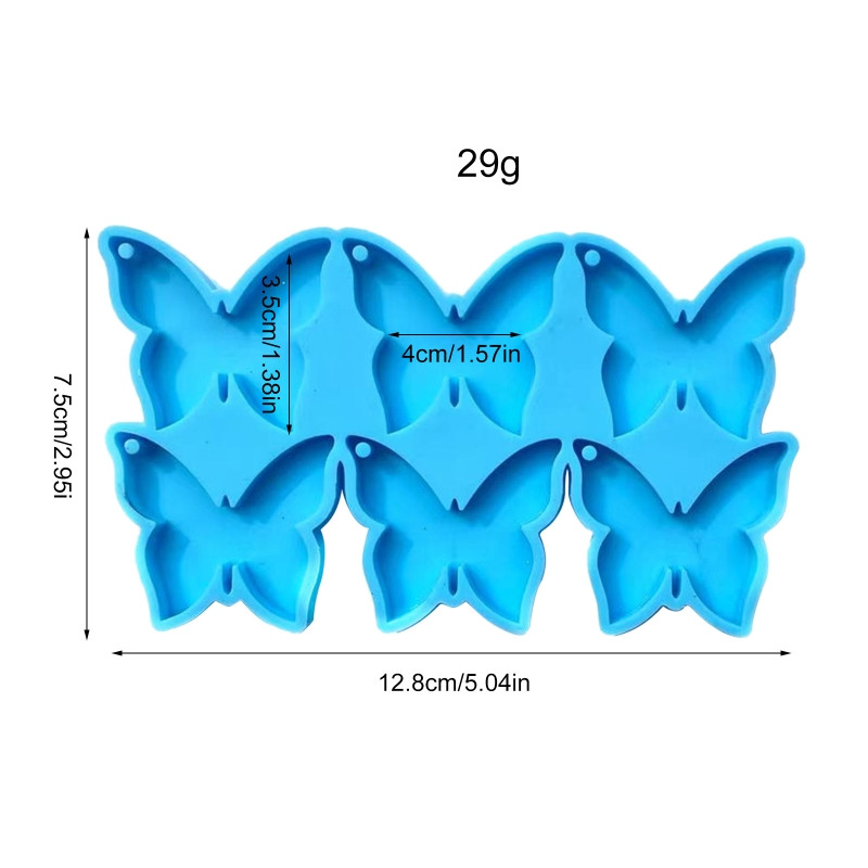 Mucegai din rășină pentru cercei de fluture, turnare pentru bijuterii, mucegai pentru breloc din silicon, mucegai artizanat pentru femei