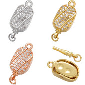 ZHUKOU Mjedene CZ kopče Kuke Izrada DIY nalaza za nakit za ručno izrađene narukvice Dodaci za nakit Veleprodaja VK127