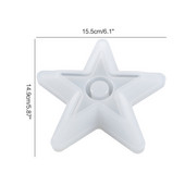 C9GF Star Shape Κηροπήγιο εποξειδικό καλούπι χύτευσης σιλικόνης Κουτί αποθήκευσης κοσμημάτων Κατασκευή καλουπιών για διακόσμηση κεριών τασάκι DIY