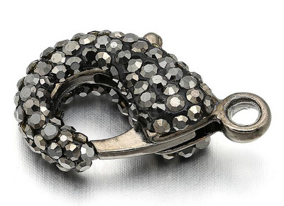 15*25 mm mjedeni kubni cirkonij Gunmetal Lobster kopče Kuke Diy Nalazi za nakit Pribor, rupa: 2,5 mm, model: VK46