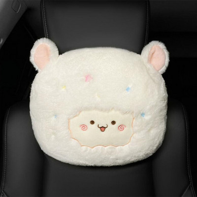 Slatki crtani automobilski jastuk za vrat Plišani naslon za glavu Lumbalni oslonac Jastuk Naslon sjedala Pojas Jastučić za rame Univerzalni dodaci za automobil