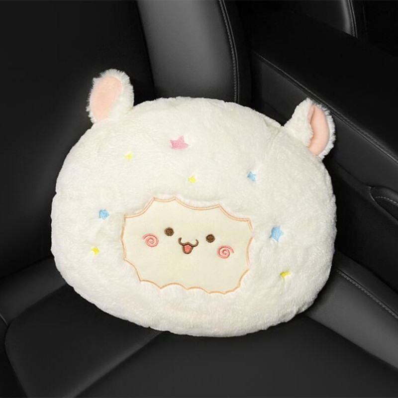 Slatki crtani automobilski jastuk za vrat Plišani naslon za glavu Lumbalni oslonac Jastuk Naslon sjedala Pojas Jastučić za rame Univerzalni dodaci za automobil