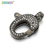 17*22 mm mesingane kubične cirkonske kopče za jastog, kukice za pribor za nalaz za nakit „uradi sam“, mješovite boje, rupa: 3 mm, model: VK49