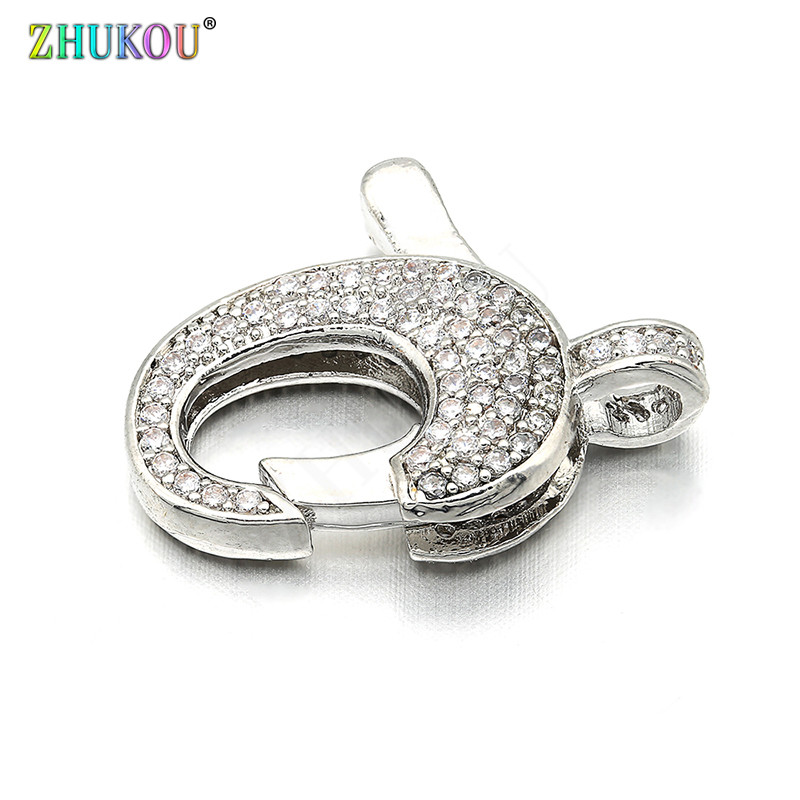 17*22 mm mesingane kubične cirkonske kopče za jastog, kukice za pribor za nalaz za nakit „uradi sam“, mješovite boje, rupa: 3 mm, model: VK49