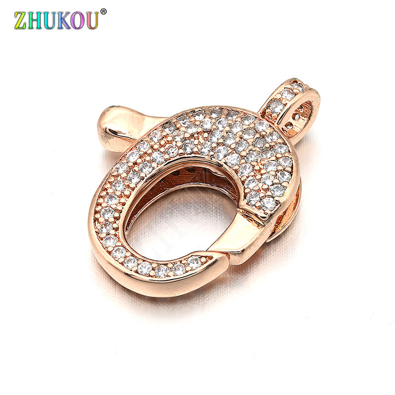 17*22 mm mesingane kubične cirkonske kopče za jastog, kukice za pribor za nalaz za nakit „uradi sam“, mješovite boje, rupa: 3 mm, model: VK49