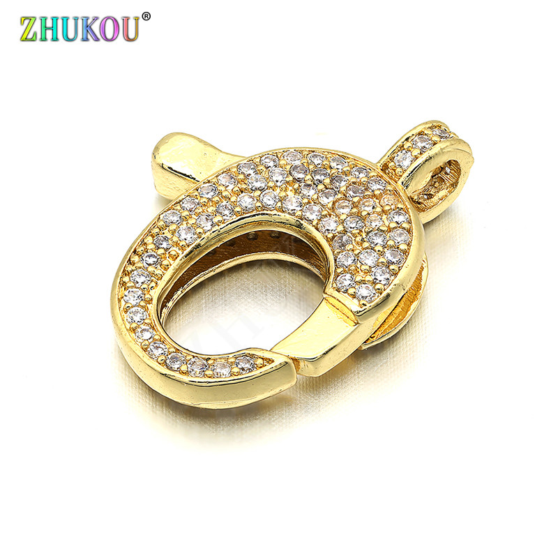 17*22 mm mesingane kubične cirkonske kopče za jastog, kukice za pribor za nalaz za nakit „uradi sam“, mješovite boje, rupa: 3 mm, model: VK49