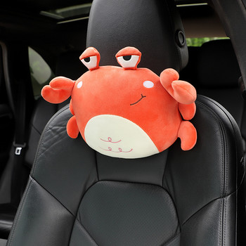 Προσκέφαλο καθίσματος αυτοκινήτου Ταξιδιωτικό στήριγμα λαιμού Μαξιλάρι βελούδινου καθίσματος κεφαλής αυχένα Χαριτωμένα αξεσουάρ αυτοκινήτου Cartoon Universal Four Seasons