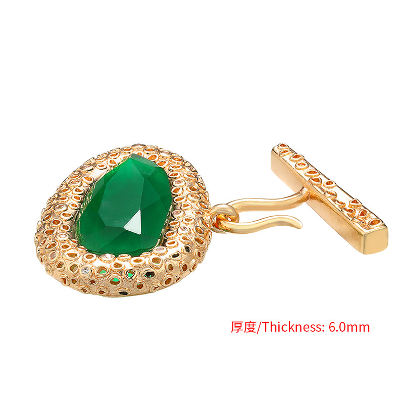 ZHUKOU 28x37 mm mesingane kukice s kristalnom kopčom za žene DIY ručno rađena ogrlica, pribor za nakit pravljenje nalaza model: VK81