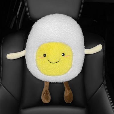 Slatki automobilski naslon za glavu, jastuk za vrat, meka leđa, jastuk za potporu za lumbalni dio, kreativni sigurnosni pojas, jastučić za rame, univerzalni ukras za unutrašnjost automobila