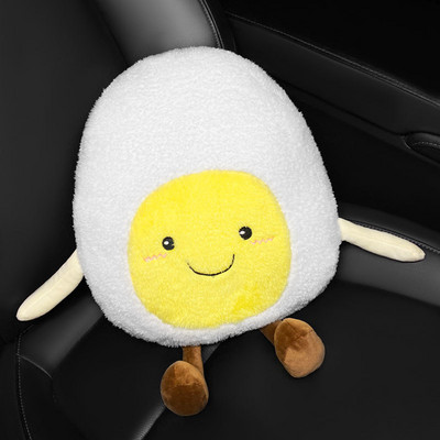 Slatki automobilski naslon za glavu, jastuk za vrat, meka leđa, jastuk za potporu za lumbalni dio, kreativni sigurnosni pojas, jastučić za rame, univerzalni ukras za unutrašnjost automobila