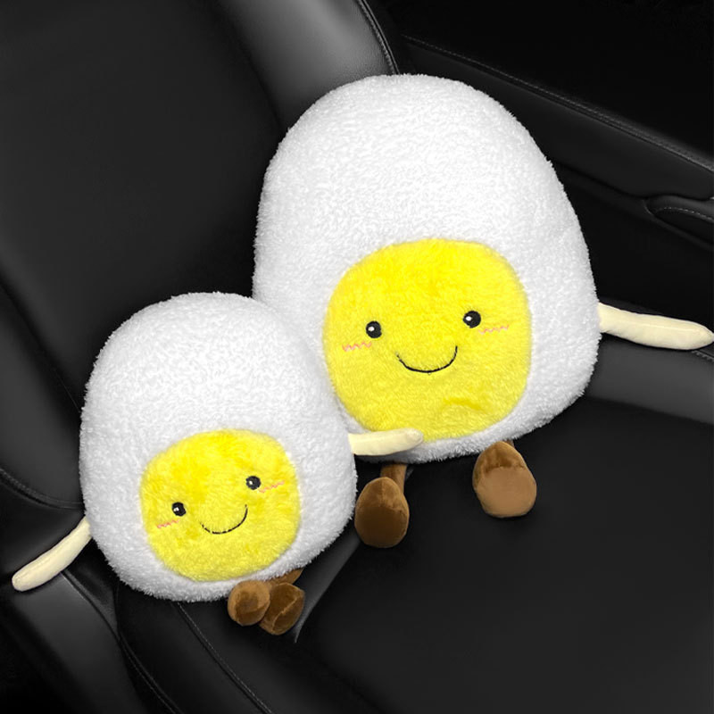 Slatki automobilski naslon za glavu, jastuk za vrat, meka leđa, jastuk za potporu za lumbalni dio, kreativni sigurnosni pojas, jastučić za rame, univerzalni ukras za unutrašnjost automobila