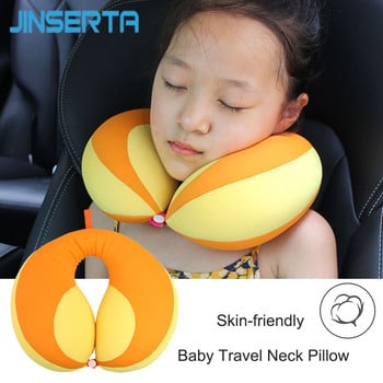 Възглавница JINSERTA kids Newbron Travel Neck Pillow U-Shape For Car Headrest Air Cushion Child Car Seat Head Support Infant Baby