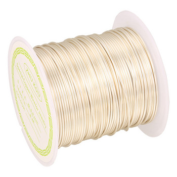 ZHUKOU Copper Wire 0,5/0,6/0,7/0,8mm gold Color Copper 1 Roll Beading Cord Findings Μοντέλο DIY:PX1