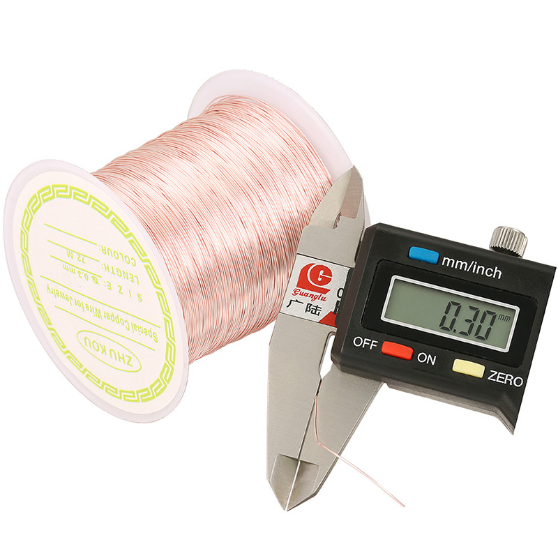 ZHUKOU varinė viela 0,5 / 0,6 / 0,7 / 0,8 mm aukso Spalva varis 1 ruloninis karoliukas Virvelės išvados "Pasidaryk pats" modelis: PX1