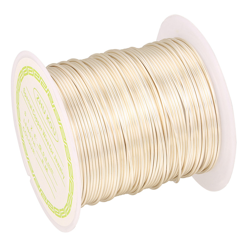 ZHUKOU varinė viela 0,5 / 0,6 / 0,7 / 0,8 mm aukso Spalva varis 1 ruloninis karoliukas Virvelės išvados "Pasidaryk pats" modelis: PX1