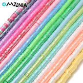 350 komada 6 mm višebojnih odstojnih perli od polimerske gline, ravne okrugle labave odstojne perle za izradu nakita, DIY narukvica, ogrlica, veleprodaja