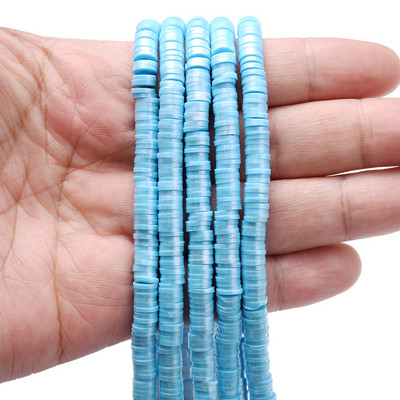 350 komada 6 mm višebojnih odstojnih perli od polimerske gline, ravne okrugle labave odstojne perle za izradu nakita, DIY narukvica, ogrlica, veleprodaja