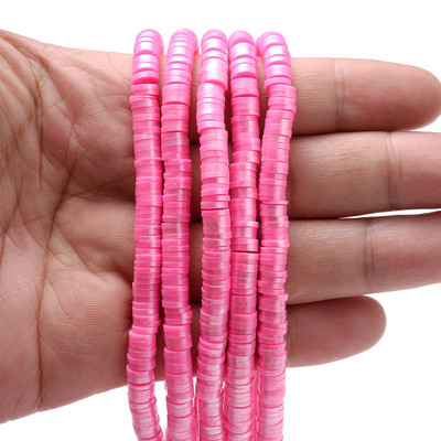 350 komada 6 mm višebojnih odstojnih perli od polimerske gline, ravne okrugle labave odstojne perle za izradu nakita, DIY narukvica, ogrlica, veleprodaja