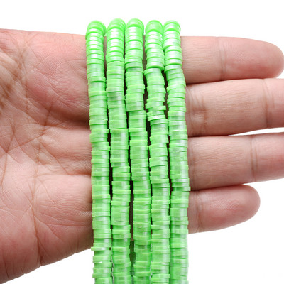 350 komada 6 mm višebojnih odstojnih perli od polimerske gline, ravne okrugle labave odstojne perle za izradu nakita, DIY narukvica, ogrlica, veleprodaja