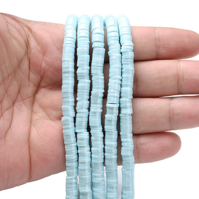 350 komada 6 mm višebojnih odstojnih perli od polimerske gline, ravne okrugle labave odstojne perle za izradu nakita, DIY narukvica, ogrlica, veleprodaja