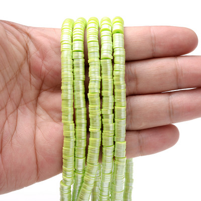 350 komada 6 mm višebojnih odstojnih perli od polimerske gline, ravne okrugle labave odstojne perle za izradu nakita, DIY narukvica, ogrlica, veleprodaja