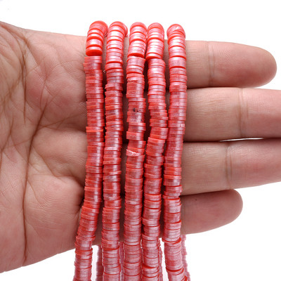 350 komada 6 mm višebojnih odstojnih perli od polimerske gline, ravne okrugle labave odstojne perle za izradu nakita, DIY narukvica, ogrlica, veleprodaja