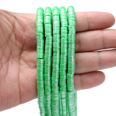 350 komada 6 mm višebojnih odstojnih perli od polimerske gline, ravne okrugle labave odstojne perle za izradu nakita, DIY narukvica, ogrlica, veleprodaja