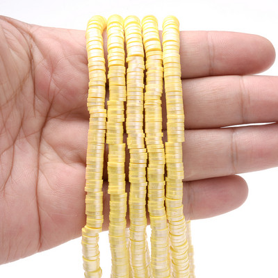 350 komada 6 mm višebojnih odstojnih perli od polimerske gline, ravne okrugle labave odstojne perle za izradu nakita, DIY narukvica, ogrlica, veleprodaja