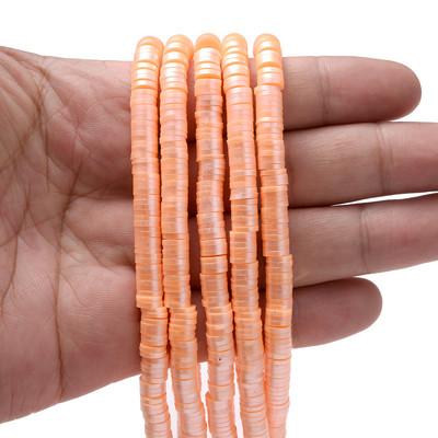 350 komada 6 mm višebojnih odstojnih perli od polimerske gline, ravne okrugle labave odstojne perle za izradu nakita, DIY narukvica, ogrlica, veleprodaja