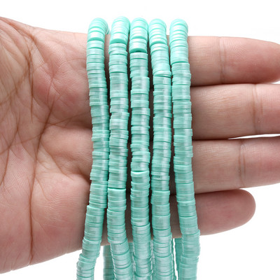 350 komada 6 mm višebojnih odstojnih perli od polimerske gline, ravne okrugle labave odstojne perle za izradu nakita, DIY narukvica, ogrlica, veleprodaja