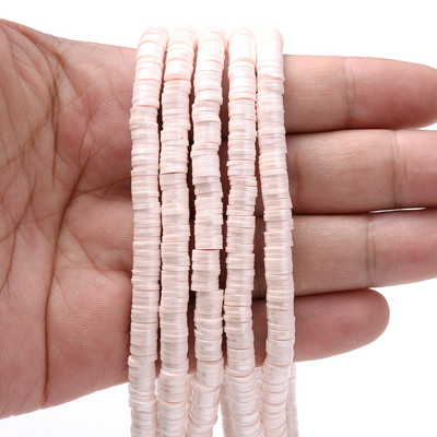 350 komada 6 mm višebojnih odstojnih perli od polimerske gline, ravne okrugle labave odstojne perle za izradu nakita, DIY narukvica, ogrlica, veleprodaja