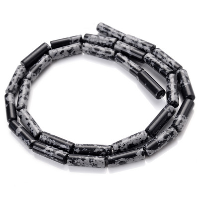 4*14mm-es hengeres természetes kő gyöngyök Aventurin Tigrisszem Achátok Malachit gyöngy ékszerkészítéshez barkácsolás karkötő kiegészítők
