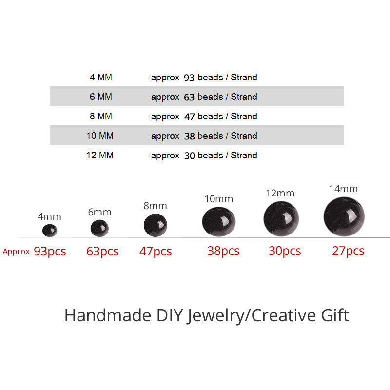 Χονδρική χάντρες από φυσικές πέτρες Λείες χάντρες από κόκκους καφέ ξύλου Χαλαρές χάντρες για κεντήματα κατασκευής κοσμημάτων 4 6 8 10 12 mm DIY βραχιόλι