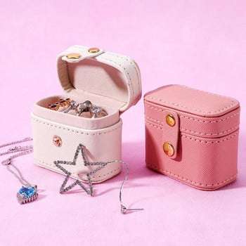 Φορητά Mini Jewelry Boxes Travel Simple Boxes Jewelry Case PU Δερμάτινο Storage Earring Ring Box Hot Sale Γυναικείο δώρο