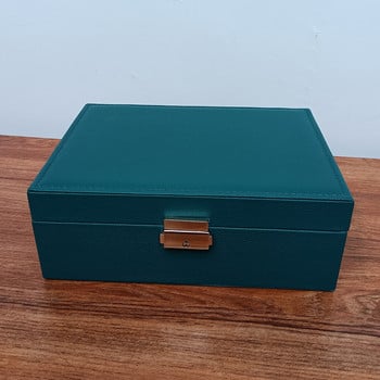 PU Δερμάτινη οθόνη αποθήκευσης κοσμημάτων Φορητό ευρωπαϊκού στυλ πολυλειτουργικό κουτί συσκευασίας με συρτάρι Χειμερινό δώρο