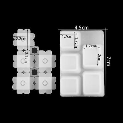 1db Gaming Mechanikus billentyűzet Kulcssapka Szilikon Formák Kristály Epoxigyanta öntőforma Barkács kézzel készített kézműves szerszámokhoz