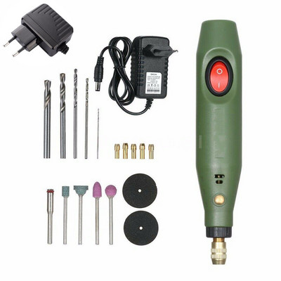 Mini elektrinis grąžtų rinkinys kintamo greičio USB įkrovimas epoksidinės dervos papuošalams gaminti „pasidaryk pats“ perlų medienos amatų įrankių rinkinys dervai