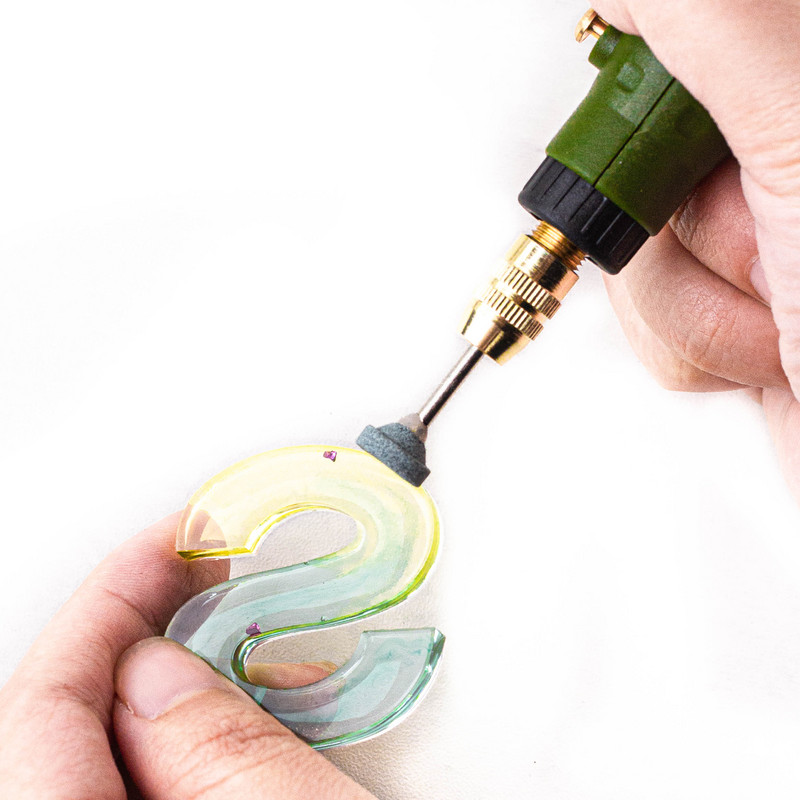 Mini elektrinis grąžtų rinkinys kintamo greičio USB įkrovimas epoksidinės dervos papuošalams gaminti „pasidaryk pats“ perlų medienos amatų įrankių rinkinys dervai