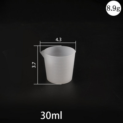 30ML-250ML szilikon mérőpohár osztott csésze barkácsolás epoxi ékszer kiegészítők készítő eszközök