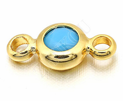 4 χιλιοστά ορειχάλκινο κυβικό ζιρκονία στρογγυλά γούρια ευρήματα Diy κοσμήματα, μικτό χρώμα, τρύπα: 1,5 χιλιοστά, μοντέλο: VS231