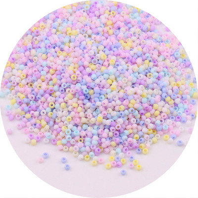Mărgele de sticlă mată uniformă japoneză 1,5 mm 15/0, culori macaroane, mărgele distanțiere opace mate pentru fabricarea artizanală de bijuterii