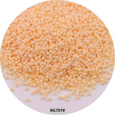 Mărgele de sticlă mată uniformă japoneză 1,5 mm 15/0, culori macaroane, mărgele distanțiere opace mate pentru fabricarea artizanală de bijuterii