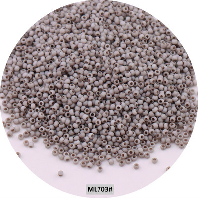 Mărgele de sticlă mată uniformă japoneză 1,5 mm 15/0, culori macaroane, mărgele distanțiere opace mate pentru fabricarea artizanală de bijuterii