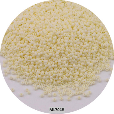 Mărgele de sticlă mată uniformă japoneză 1,5 mm 15/0, culori macaroane, mărgele distanțiere opace mate pentru fabricarea artizanală de bijuterii